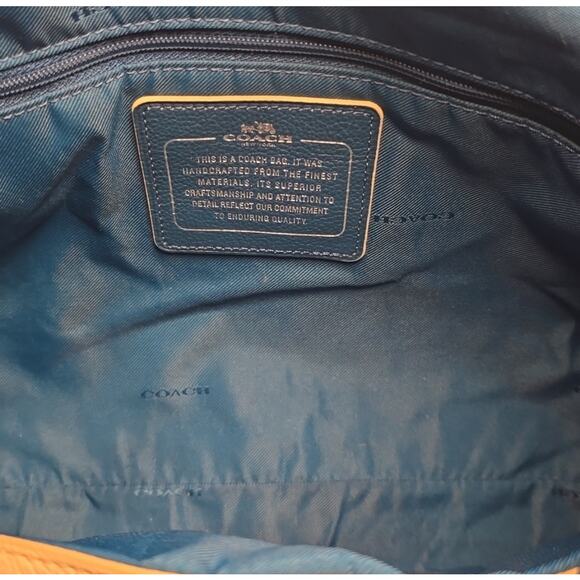 Coach F35344 Edie Hobo Shoulder Bag Denim Horse & Carriage NWOT - Picture 8 of 9